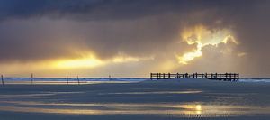 Sonnenuntergang am Nordseestrand sur Tilo Grellmann