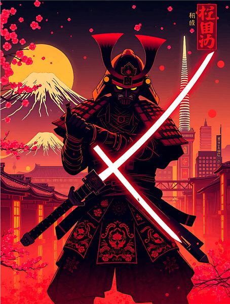 Cyberpunk Samurai by Bovi Okta