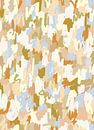 Abstract Scribbles | Groen Blauw Creme van Bohomadic Studio thumbnail
