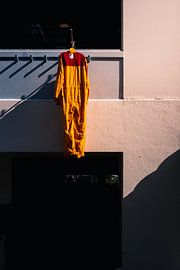 Trocknen von Wäsche in Singapur von Bart Wilmer