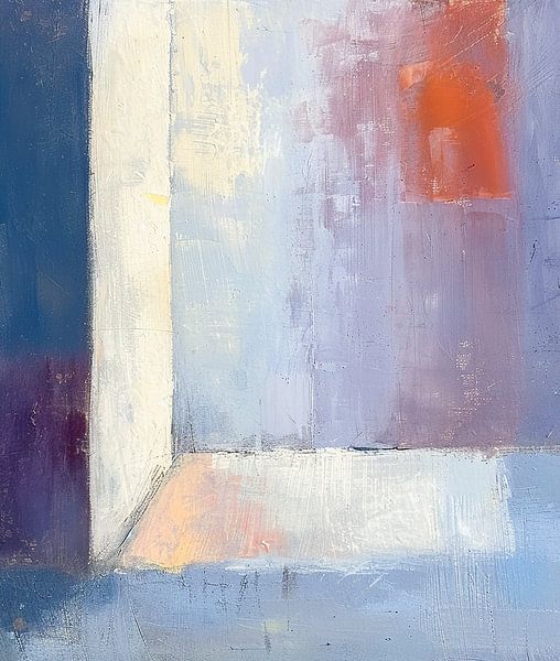 Geometrisch Abstrakt | Muted Edge Fusion von Abstraktes Gemälde
