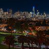 Le parc de Mission Dolores la nuit à San Francisco sur Michel Swart