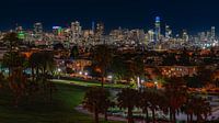 Le parc de Mission Dolores la nuit à San Francisco