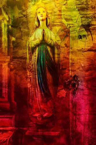 De engel achter Maria Magdalena