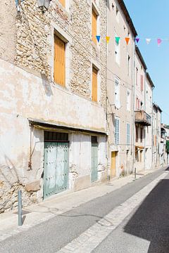 French street in the champagne region of France