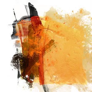 Yellow abstract (no. 18A-1) von Andreas Wemmje