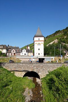 Munttoren, Bacharach am Rhein, Unesco Werelderfgoed Obermittelrheintal, Rijnland-Palts, Duitsland, E