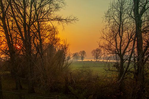 Landschaft 'Die Maas bei Lithoyen