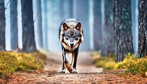 Wolf im Wald