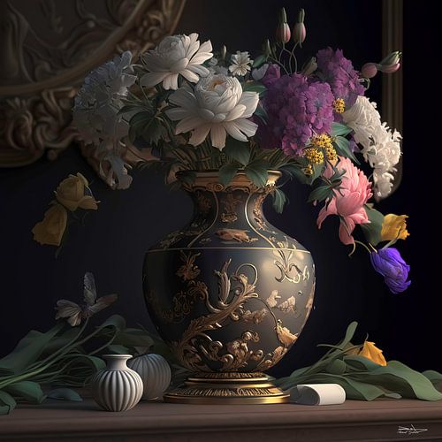 Still life with flowers.