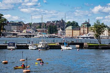 Blick auf die schwedische Hauptstadt Stockholm von Rico Ködder