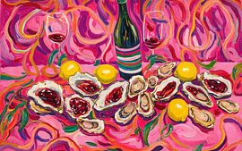 Austern mit Wein und Flamme von BS