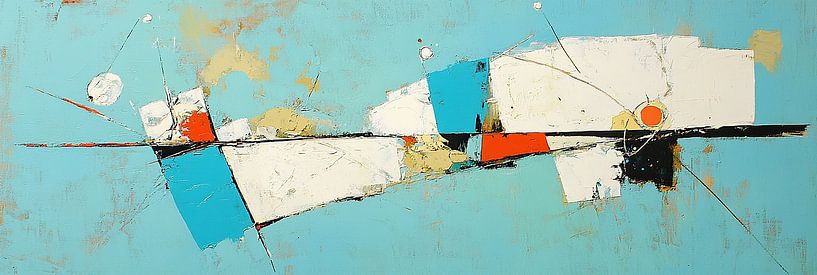 Blau Abstrakt | Modern Rest in Farbe von Zen und Mehr