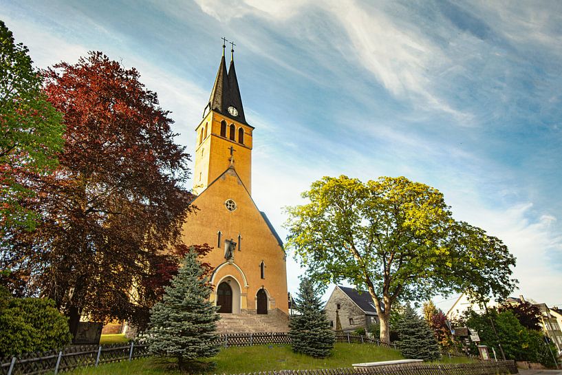 Kirche / Gebäude/ Landschaft im Erzgebirge von Johnny Flash