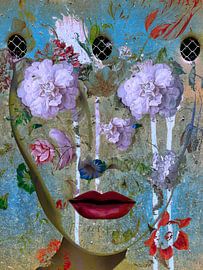 Eyes with flowers von Gabi Hampe