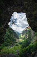 Een indrukwekkend uitzicht in de Franse Alpen