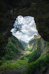 Een indrukwekkend uitzicht in de Franse Alpen van Daniel Gastager