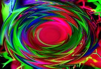 De abstracte draaikolk van het leven