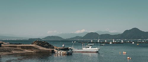 Idyll on the Japanese sea: harbour bay in Izu