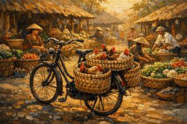 Traditional Market Bicycle – Java Indonesia by Vínculae