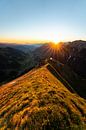 Zonsopgang boven de Allgäuer Alpen van Leo Schindzielorz thumbnail
