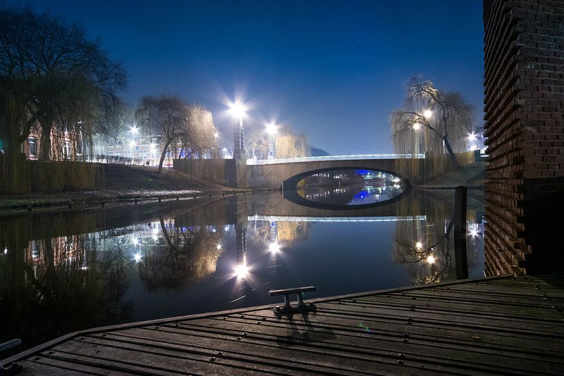 Night &#039;s-Hertogenbosch by the Water by Emmory Schröder