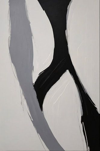Zwart-wit Abstract Minimalistisch Ontwerp