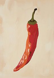 Chilli pepper Vegetable Paprika red by Niklas Maximilian