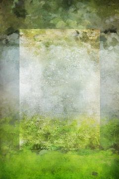 Groene velden - Abstract van Western Exposure