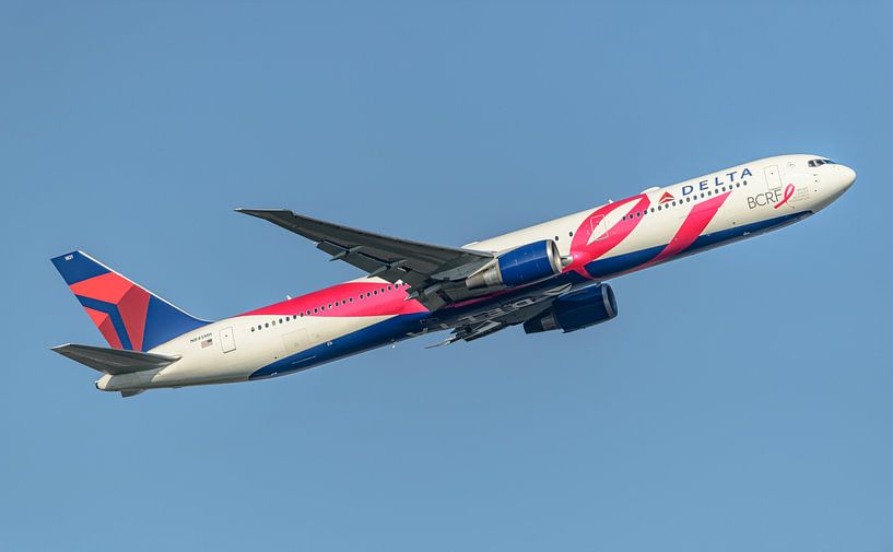 Boeing 767 der Delta Airlines mit einer speziellen Lackierung. von Jaap van den Berg