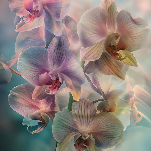 Orchideencollage von ARTemberaubend