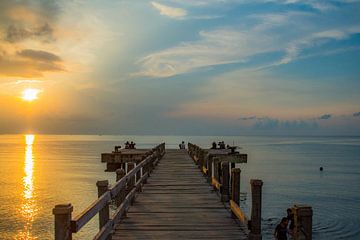 Sonnenuntergang auf Bali von Hugo Braun