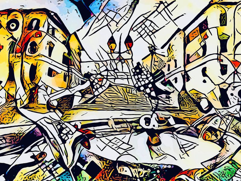 Kandinsky ontmoet Rome 2 van zam art