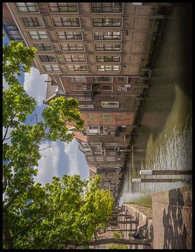 Dordrecht, Gracht mit Häusern von Mariska Asmus