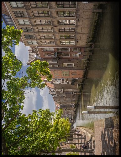 Dordrecht, Gracht mit Häusern