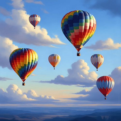 Ballonnen in de lucht