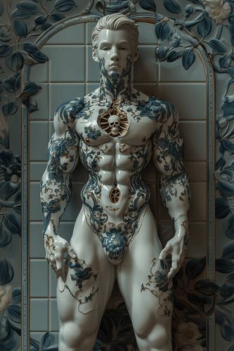 Male perfection cast in stone