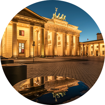 Brandenburgse Poortreflectie van Stefan Schäfer