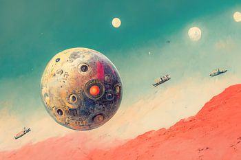 Alien-Fantasie, psychedelische Träume und fliegende Bohrinseln