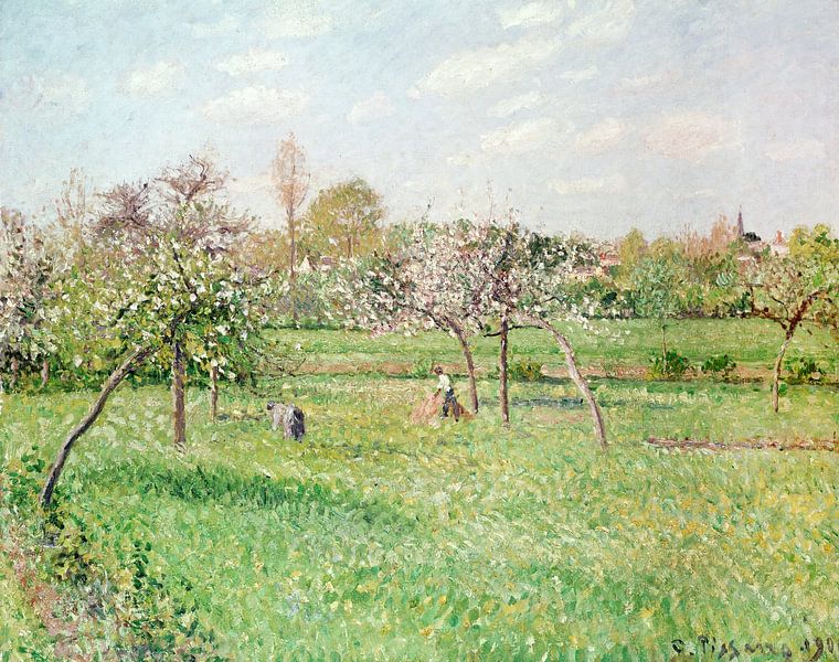 Camille Pissarro,Appelbomen in Gragny van finemasterpiece