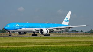 Landung der KLM Boeing 777-300.