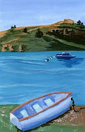 Friedliche Küstenlandschaft von Jasmine Goodwin