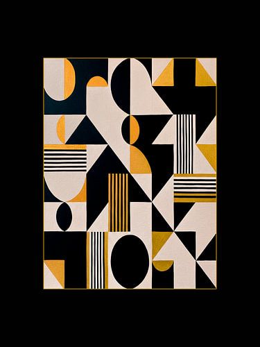 Retro Abstract. Grafische kunst in Bauhaus stijl