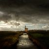Bosmolen in Egmond - Niederländische Meister von Keesnan Dogger Fotografie