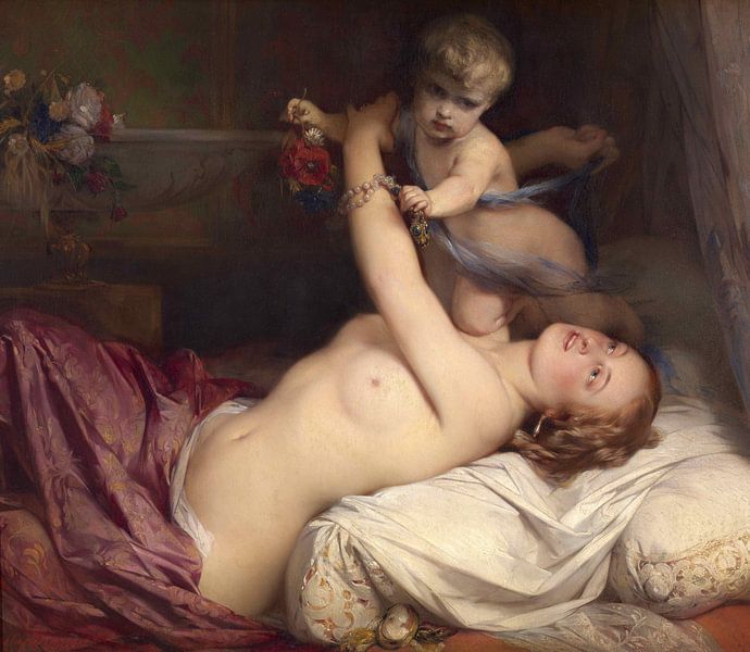 Gustaaf Wappers, Junge Mutter mit Kind, 1854 von Atelier Liesjes