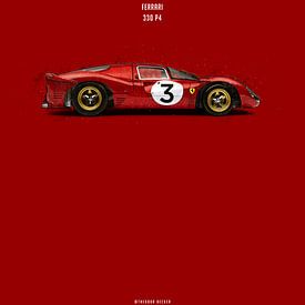 Cars in Colours, Ferrari 330 P4 by Theodor Decker