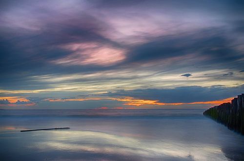 Zonsondergang Opaalkust Wissant Frankrijk IV