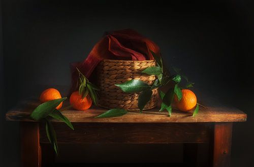 still life with tangerines