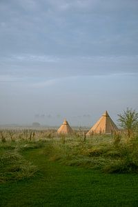 Tipis in Friesland von Gijs de Kruijf