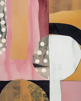 Playful pastel, modern and abstract